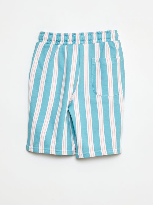 Bermuda french terry imprimé - Kiabi