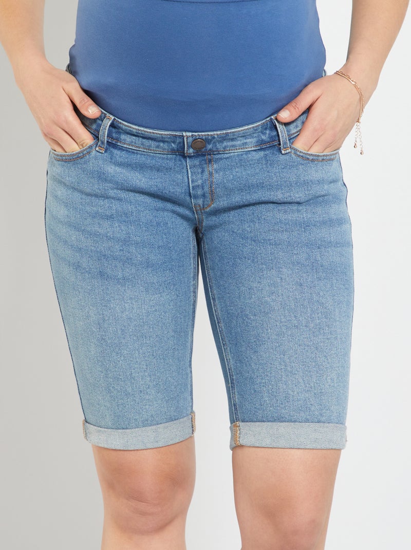 Bermuda grossesse en denim Double stone - Kiabi