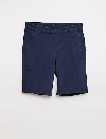 Bermuda homme à coupe chino uni