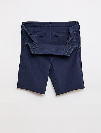 Bermuda homme à coupe chino uni