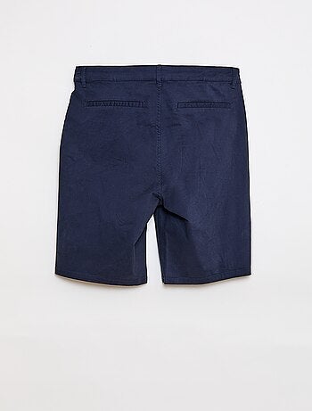 Bermuda homme à coupe chino uni