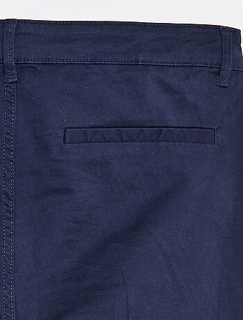 Bermuda homme à coupe chino uni