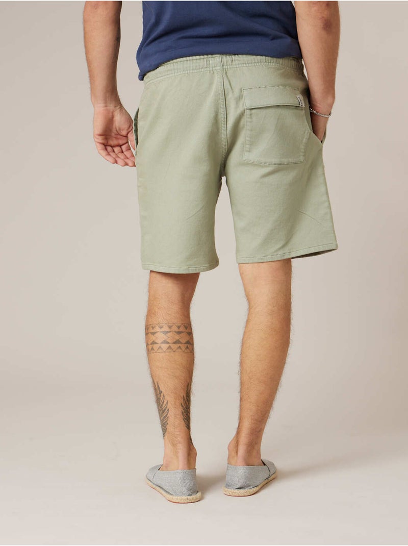 Bermuda homme en maille denim
 'Deeluxe' Vert tilleul - Kiabi