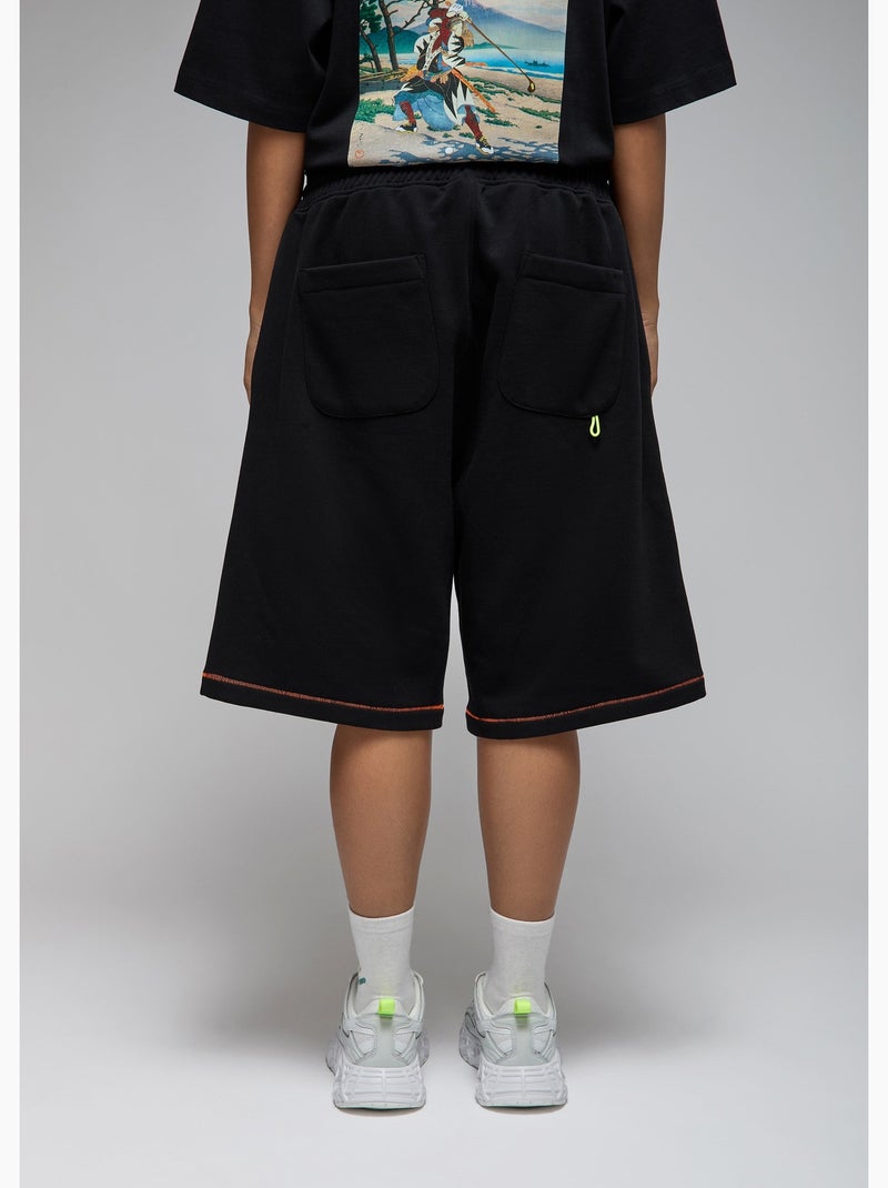 Bermuda hyogo  femme - sae paris Noir - Kiabi