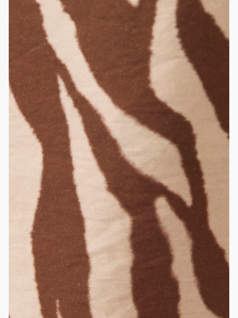 Bermuda imprimé animalier Climatyl - Damart Marron - Kiabi