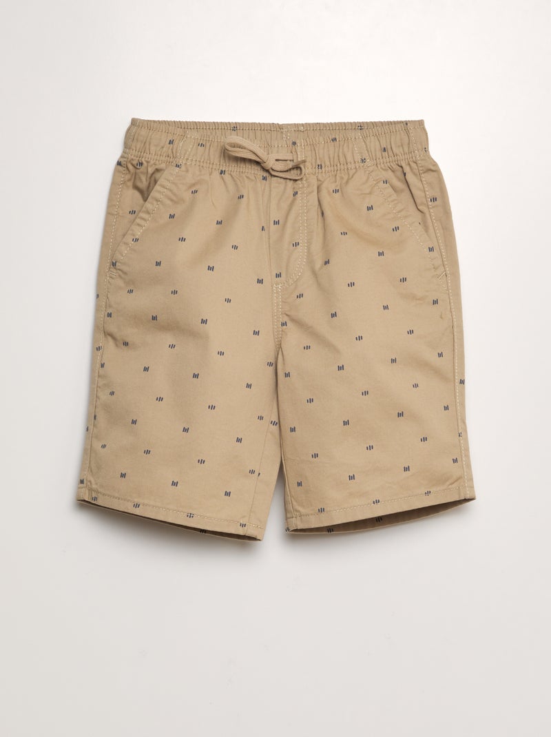 Bermuda imprimé Beige - Kiabi