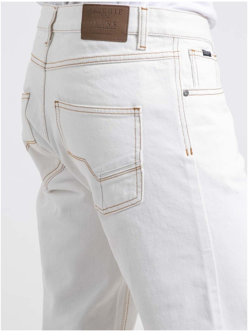 Bermuda jean BELKARA Blanc - Kiabi