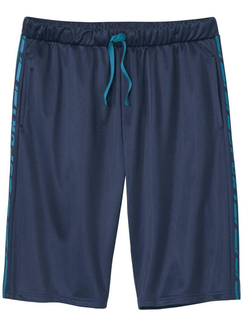 Bermuda Jersey Running   - ATLAS FOR MEN Bleu marine - Kiabi