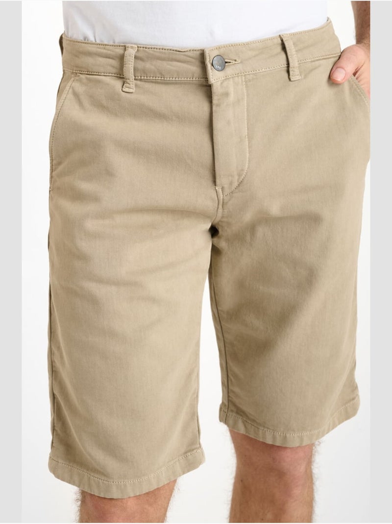Bermuda jogg 'le temps des cerises' Beige - Kiabi
