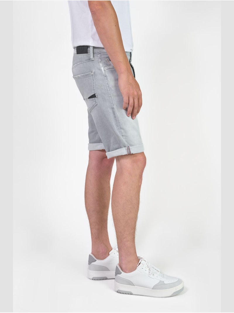 Bermuda jogg 'le temps des cerises' Gris - Kiabi