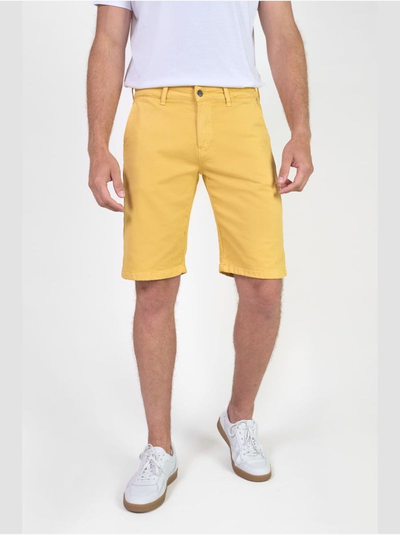 Bermuda jogg 'le temps des cerises' Jaune - Kiabi