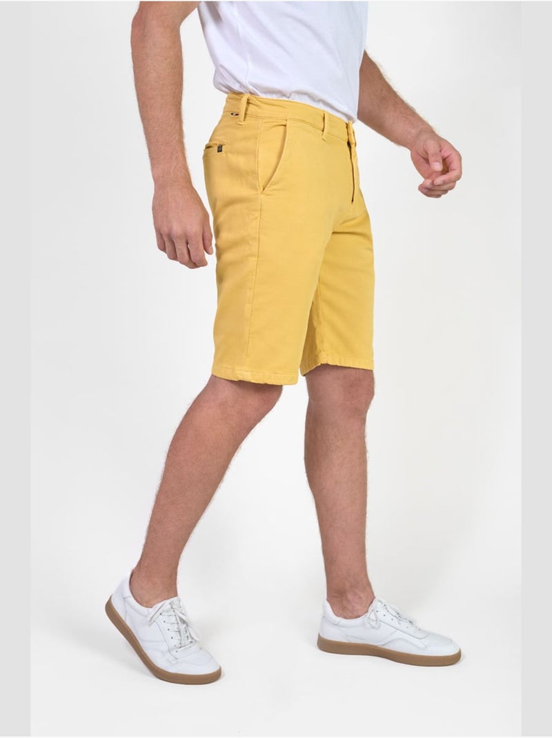 Bermuda jogg 'le temps des cerises' Jaune - Kiabi
