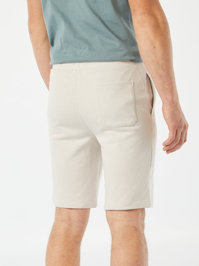 Bermuda jogging uni GRIS - Kiabi