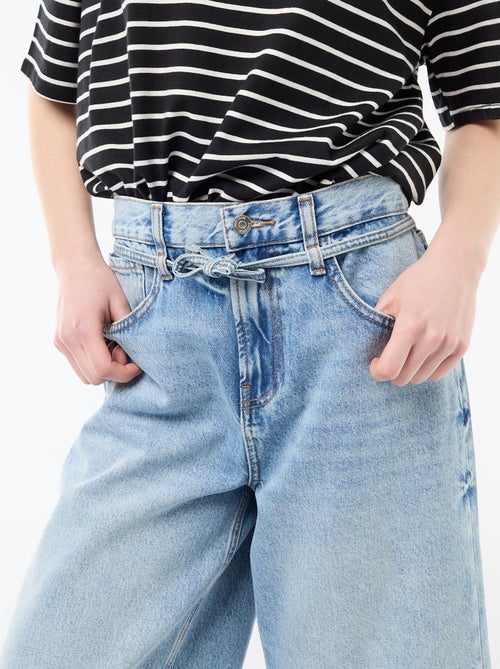 Bermuda large en jean - Kiabi