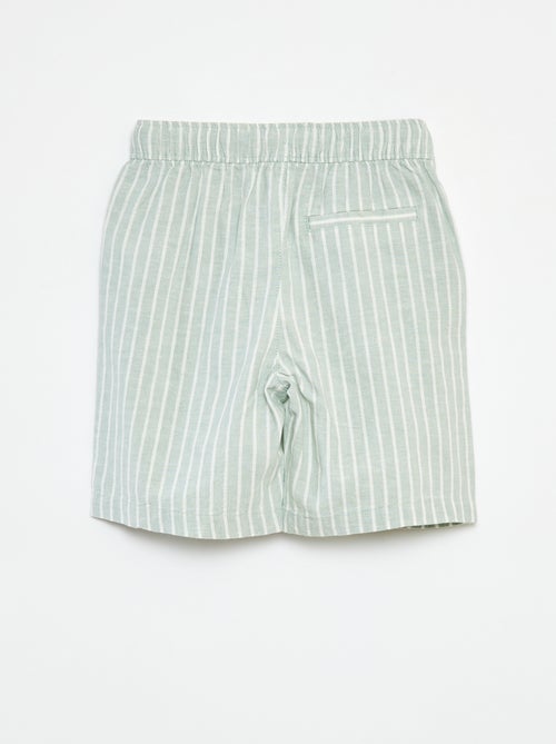 Bermuda léger et rayé - Kiabi