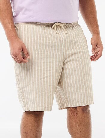 Bermuda léger uni avec 4 poches