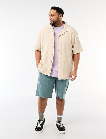 Bermuda léger uni avec 4 poches