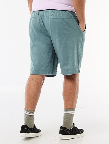 Bermuda léger uni avec 4 poches