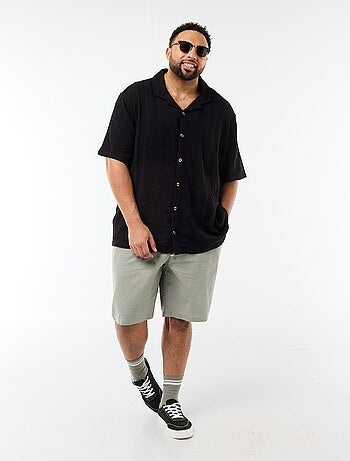 Bermuda léger uni avec 4 poches