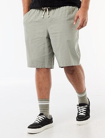 Bermuda léger uni avec 4 poches