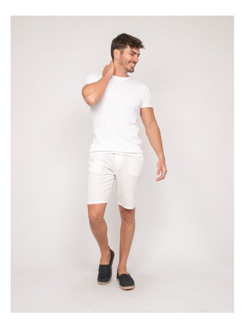 Bermuda lin BAYPLUM - Kiabi