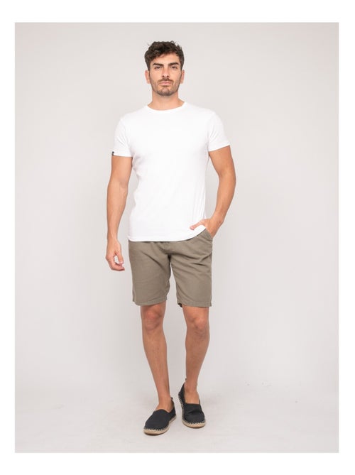 Bermuda lin BAYPLUM - Kiabi