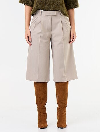 Bermuda long coupe chino