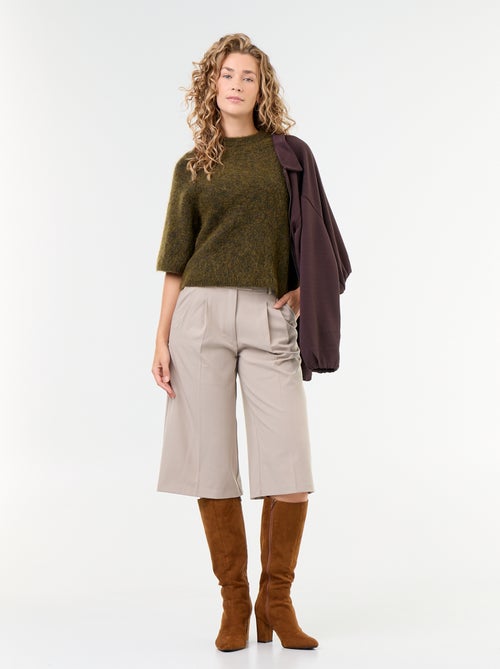 Bermuda long coupe chino - Kiabi Bermuda long coupe chino - Kiabi
