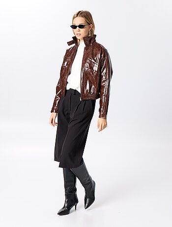 Bermuda long coupe chino