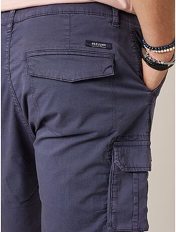 Bermuda loose homme en twill coton stretch 'deeluxe'
