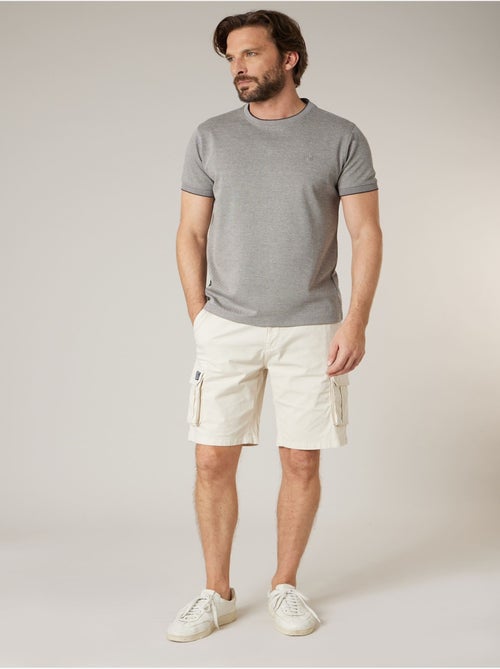 Bermuda loose homme twill coton strech  'Deeluxe' - Kiabi