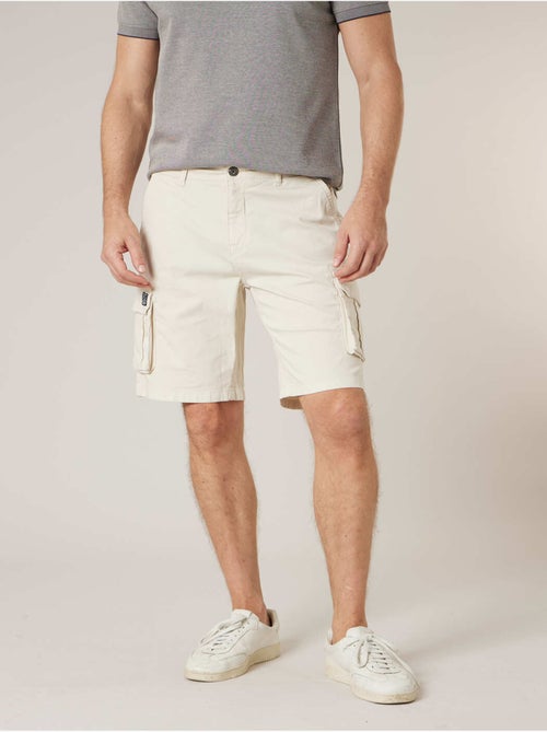 Bermuda loose homme twill coton strech  'Deeluxe' - Kiabi