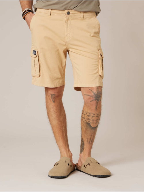 Bermuda loose homme twill coton strech  'Deeluxe' - Kiabi