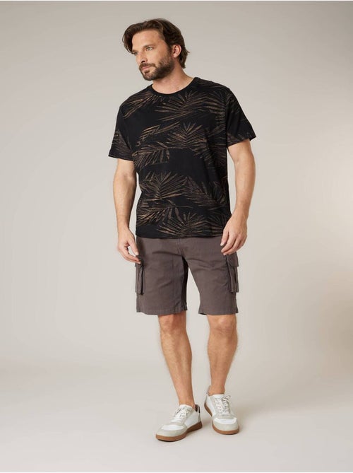 Bermuda loose homme twill coton strech  'Deeluxe' - Kiabi