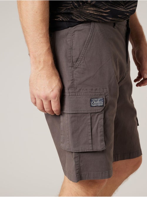 Bermuda loose homme twill coton strech  'Deeluxe' - Kiabi