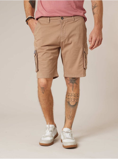 Bermuda loose homme twill coton strech  'Deeluxe' - Kiabi