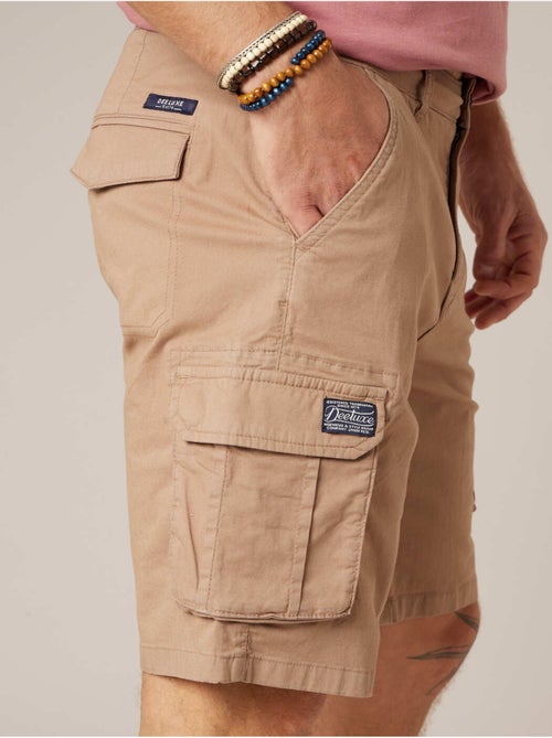Bermuda loose homme twill coton strech  'Deeluxe' - Kiabi