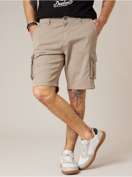 Bermuda loose homme twill coton strech 'Deeluxe' - Kiabi Bermuda loose homme twill coton strech 'Deeluxe' - Kiabi