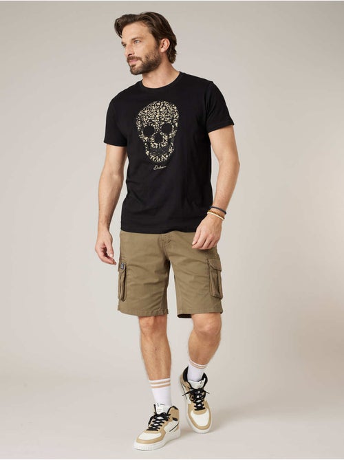 Bermuda loose homme twill coton strech  'Deeluxe' - Kiabi