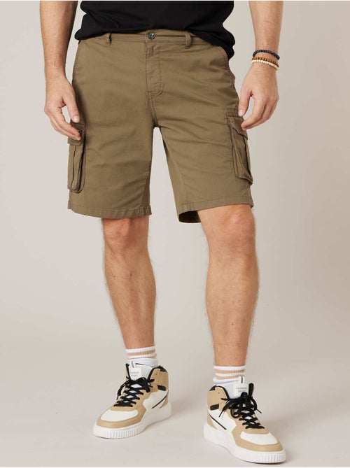 Bermuda loose homme twill coton strech  'Deeluxe' - Kiabi