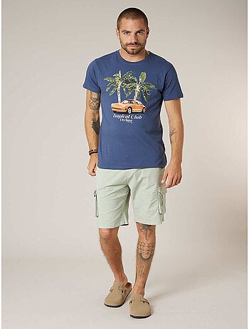 Bermuda loose homme twill coton strech 'Deeluxe'