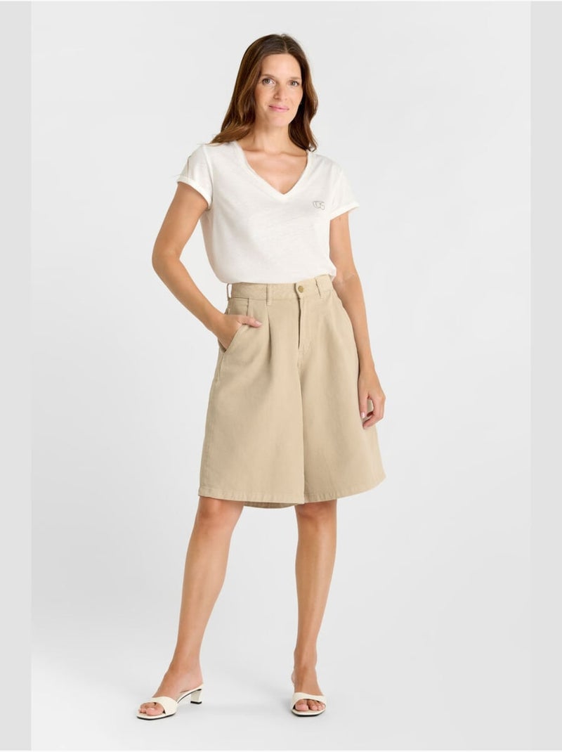 Bermuda LOVA 'Le Temps Des Cerises' Beige - Kiabi