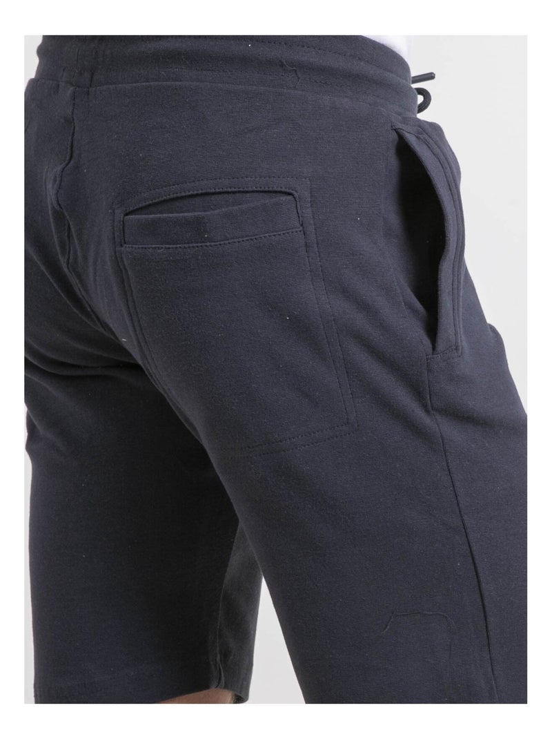 Bermuda maille BEVEER Bleu marine - Kiabi