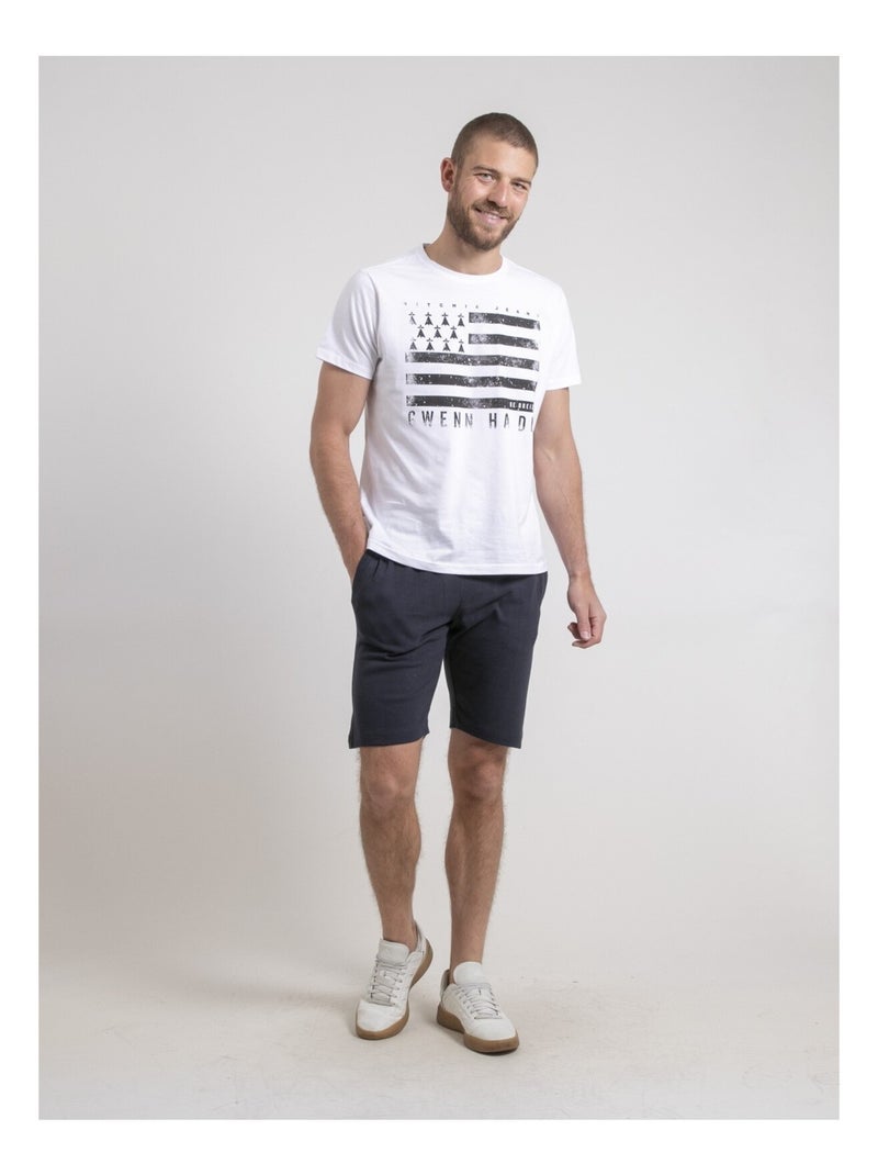 Bermuda maille BEVEER Bleu marine - Kiabi