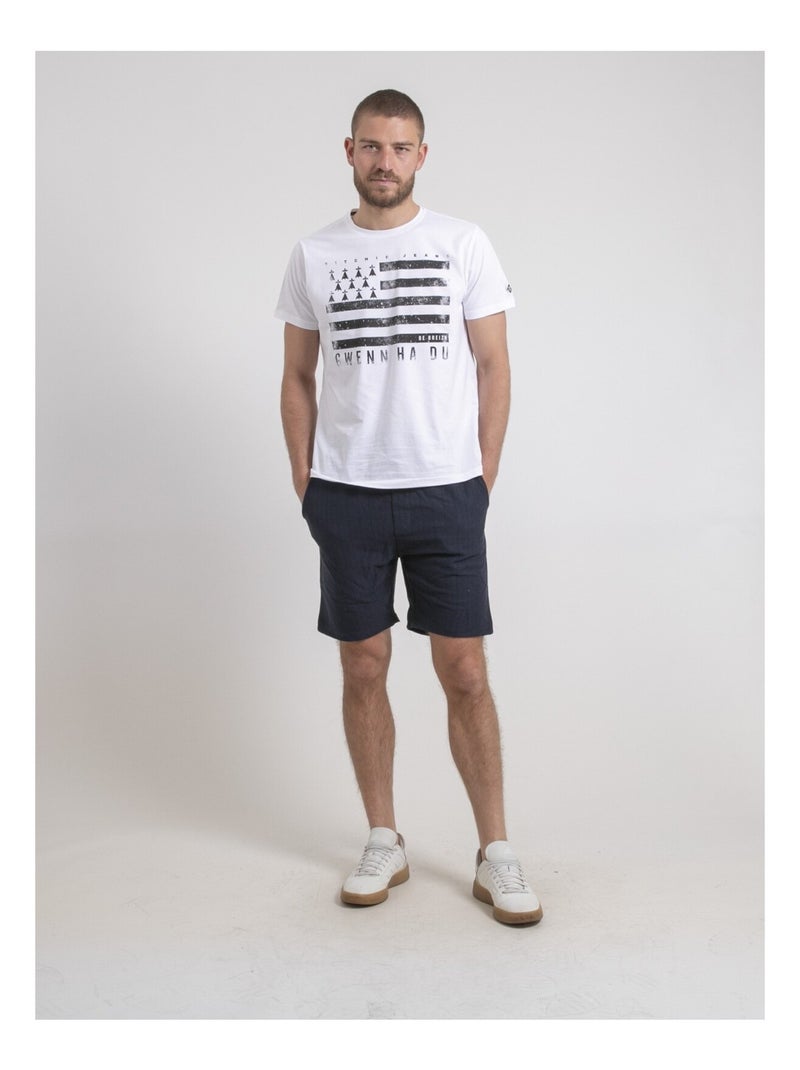 Bermuda maille BOPARIS Bleu marine - Kiabi