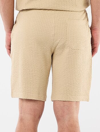 Bermuda maille lourde uni