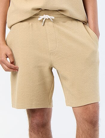 Bermuda maille lourde uni
