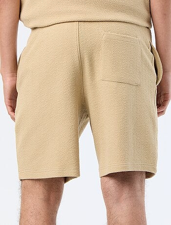 Bermuda maille lourde uni