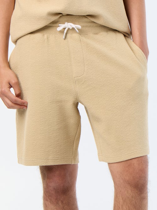 Bermuda maille lourde uni - Kiabi