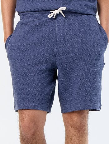 Bermuda maille lourde uni